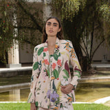 PERLA SHORT IN JARDIN PRINT SOFT KHAKI