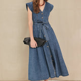 DAYDREAM DENIM MIDI DRESS