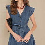 DAYDREAM DENIM MIDI DRESS