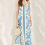 BLUE LAGOON DREAM WOVEN MAXI DRESS