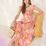 CABANA CRUSH WOVEN MIDI DRESS