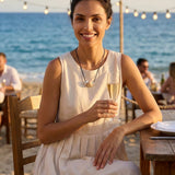 Ivory Nut Pendant Cord Necklace