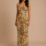 Papillon d'Or Embroidered Gown