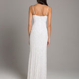 Lara Brooke Beaded Spaghetti Strap Sheath Gown