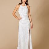 Lara Dawson Beaded Wedding Dress with Halter Neck
