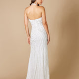 Lara Dawson Beaded Wedding Dress with Halter Neck