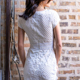 Lara Cam V-Neck Beaded Mini Sheath Dress