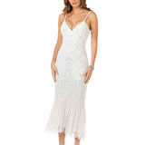 Lara Fae V-Neck Spaghetti Strap Wedding Gown