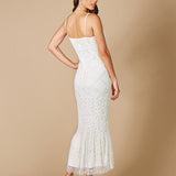 Lara Fae V-Neck Spaghetti Strap Wedding Gown