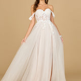 Corset, Off Shoulder Bridal Gown