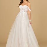 Corset, Off Shoulder Bridal Gown