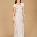 Cap Sleeve Beaded Bridal Gown