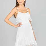 Spaghetti Strap Fringe Dress | 51131