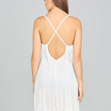 Spaghetti Strap Fringe Dress | 51131