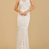 High-Neck Sleeveless Wedding Gown | 51136
