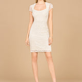 Elegant Cap Sleeve Bridal Short Dress