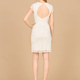 Elegant Cap Sleeve Bridal Short Dress