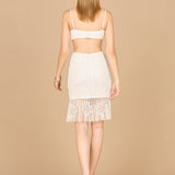 Beaded Cutout Bridal Midi Dress