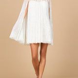Beaded Bridal Cape Dress | 51192