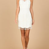 Beaded Bridal Short Dress with Fringe