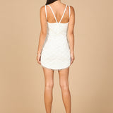 Beaded Bridal Short Dress with Fringe