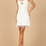 Beaded Mini with Fringe Details