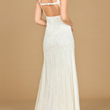 Lara 51217 -Beaded Bridal Gown with Godets