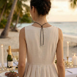 Ivory Nut Pendant Cord Necklace