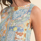Marais Mosaic Shift Mini Dress