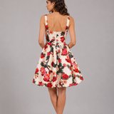 Songbird Garden Bubble-Hem Mini Dress