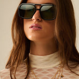 70´s Aviator Sunglasses In Black