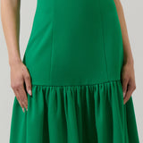 Emerald Soirée Midi Dress
