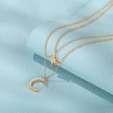 Crescent Vermeil Necklace