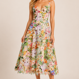 The Monet Watercolor Lace Midi