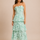 Celeste Bloom Lace Midi Dress