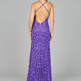 Sultry Beaded Gown with Slit