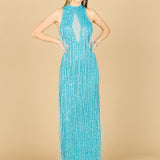 Carrie Fringe Beaded Dress  - OUTLET
