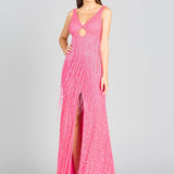 Regan Fringe Sequin Dress