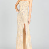 Freddy Strapless Beaded Gown