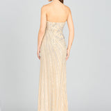 Freddy Strapless Beaded Gown
