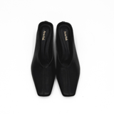 Junie Heeled Leather Mule