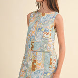 Marais Mosaic Shift Mini Dress