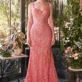 Andrea & Leo A1363 Dress Fitted Beaded Evening Gown