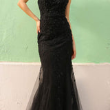 Nox Anabel A1376 Long Fitted Mermaid Gown Open Lace Up Back