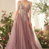 Andrea & Leo A1419 Dress English Violet A-Line Layered Tulle Gown Of Whimsy