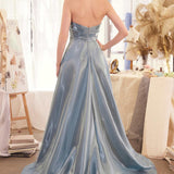 Andrea & Leo A1439 Dress Pleated Origami Liquid Taffeta Gown