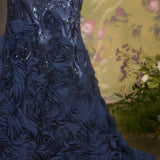 Andrea & Leo A1482 Luxe Satin Off the Shoulder Mermaid Gown