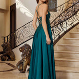 Nox Anabel A1725 Stretch Satin A-Line Dress