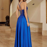 Nox Anabel A1725 Stretch Satin A-Line Dress