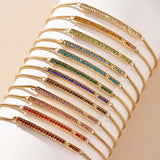 August Everyday Birthstone Pave Bolo Bracelet